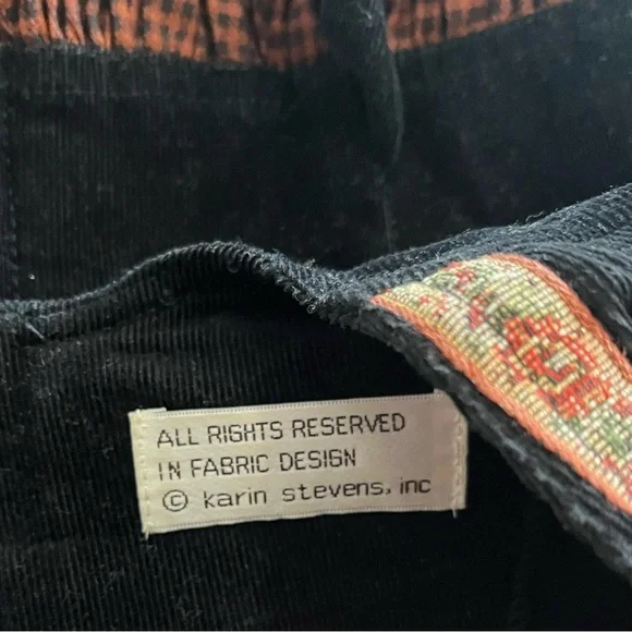 Karin Steven’s x Vintage 90’s Corduroy Harvest Plaid Check Prairie Dress - Picture 10 of 10